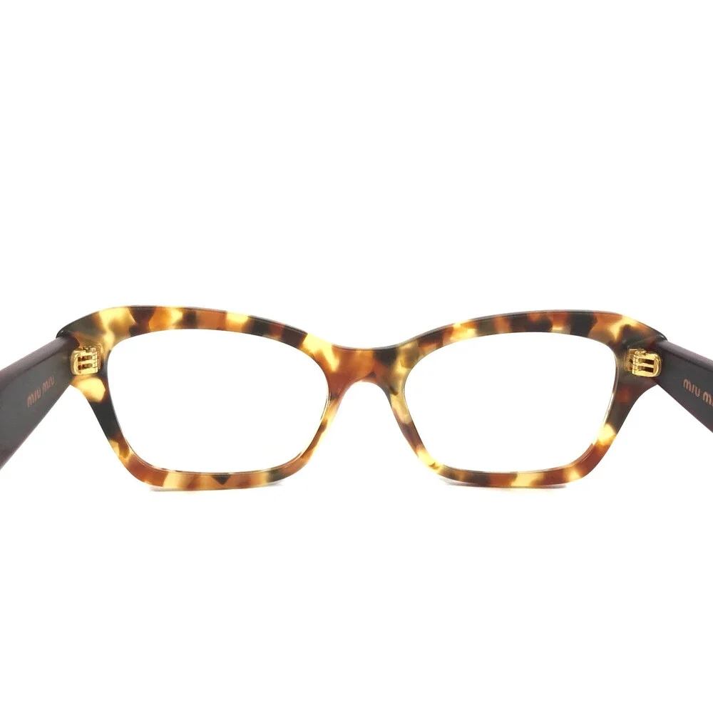 Miu Miu Eyeglasses Frames VMU05O UA5-1O1 Matte Tortoise Crystals 51-17-145